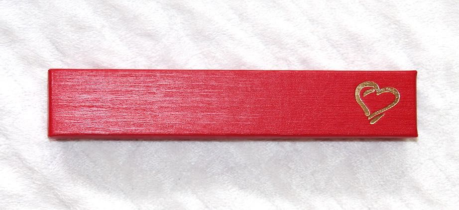 pudełko prezentowe na biżuterię łańcuszek bransoletkę serce apart