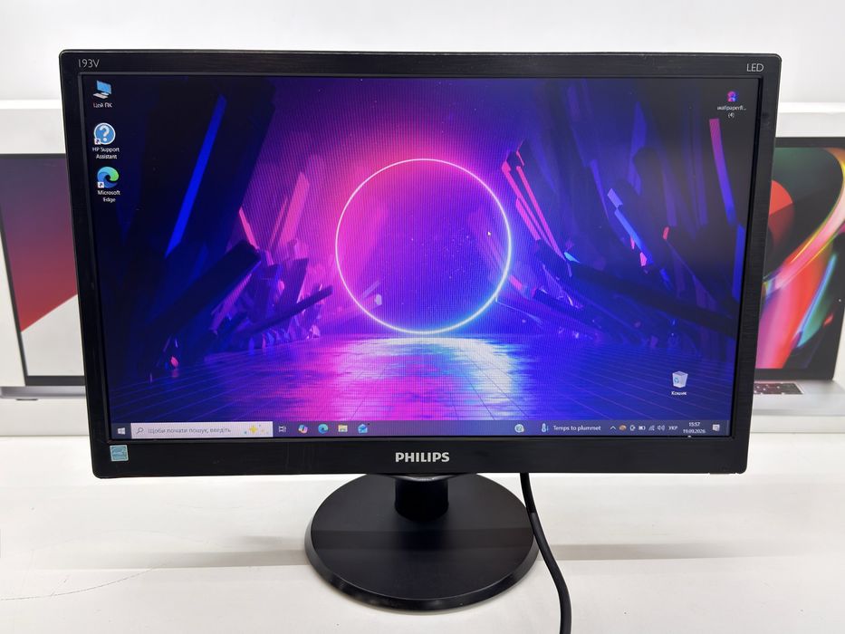 Монітор Philips 193v5L / 18.5" (1366х768) TN/1x VGA