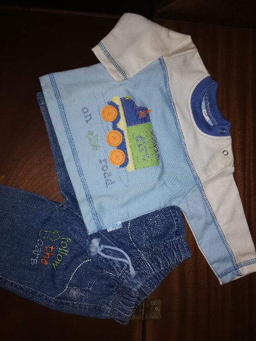 Calça de ganga e camisola 3M, NOVO, na caixa e com a etiqueta