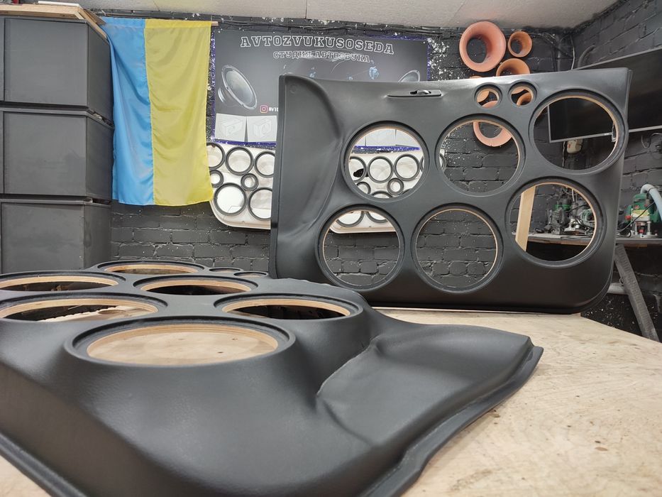 Изготовление дверных карт, громкий фронт, подиумы, сабвуфер, pride