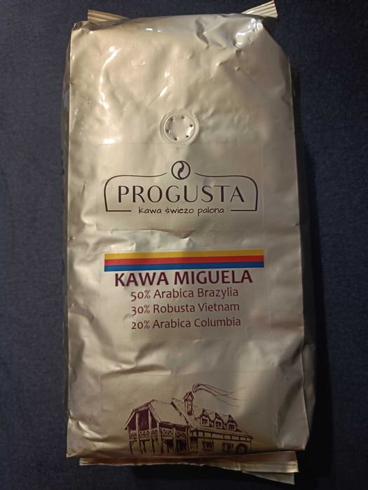 Kawa ziarnista firmy Progusta 1kg