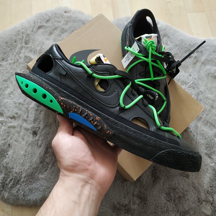 Nike Blazer Low x Off White Black Electro Green EU 44.5 US