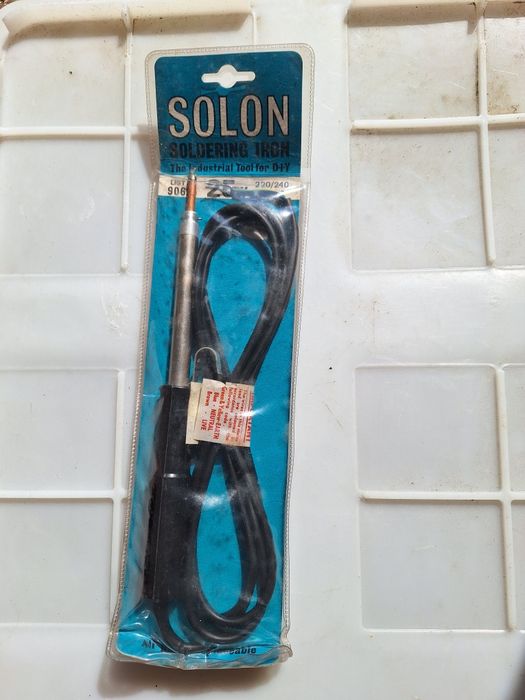 Ferro de Soldar Vintage Solon 25W (GEC Henley) – Novo e Selado