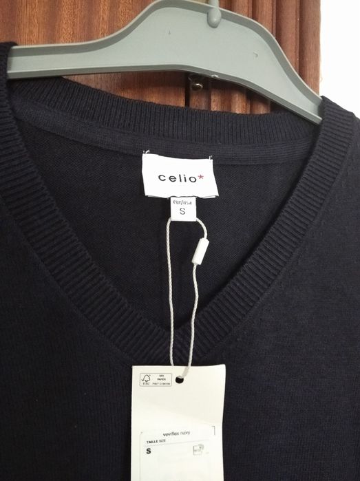 Pullover azul escuro Celio tamanho S
