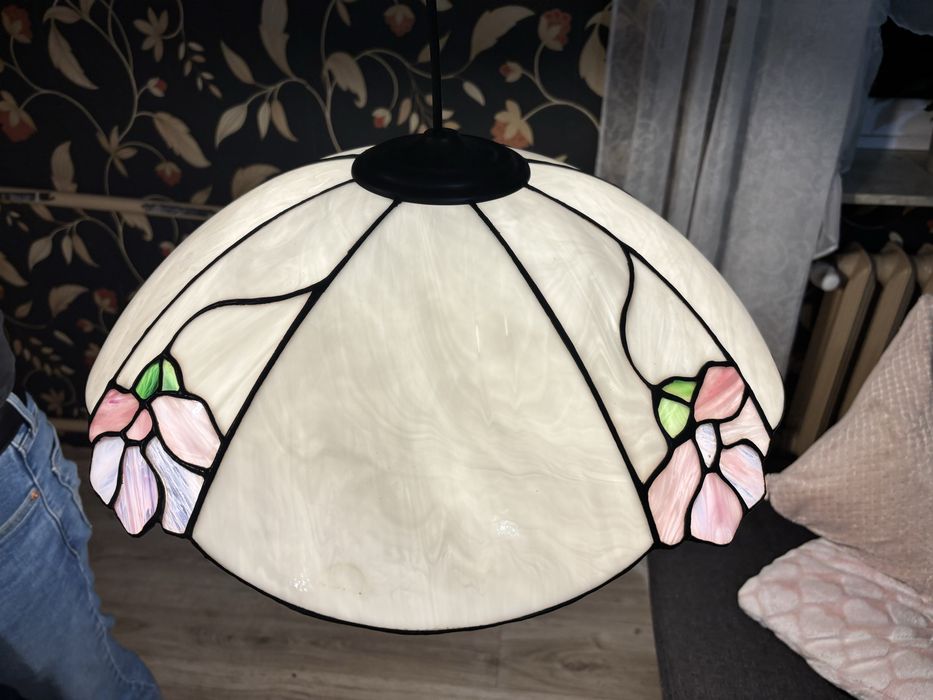 Lampa zyrando witrazowy