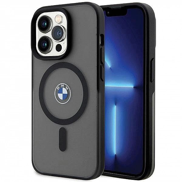 Etui BMW Signature MagSafe na iPhone 14 Pro - czarne
