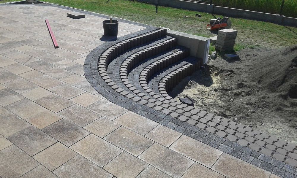 Palisada betonowa szara wysokość 40 cm fi 11