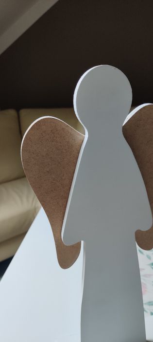 Figurka ozdoba rzeźba 40cm drewniana anioł