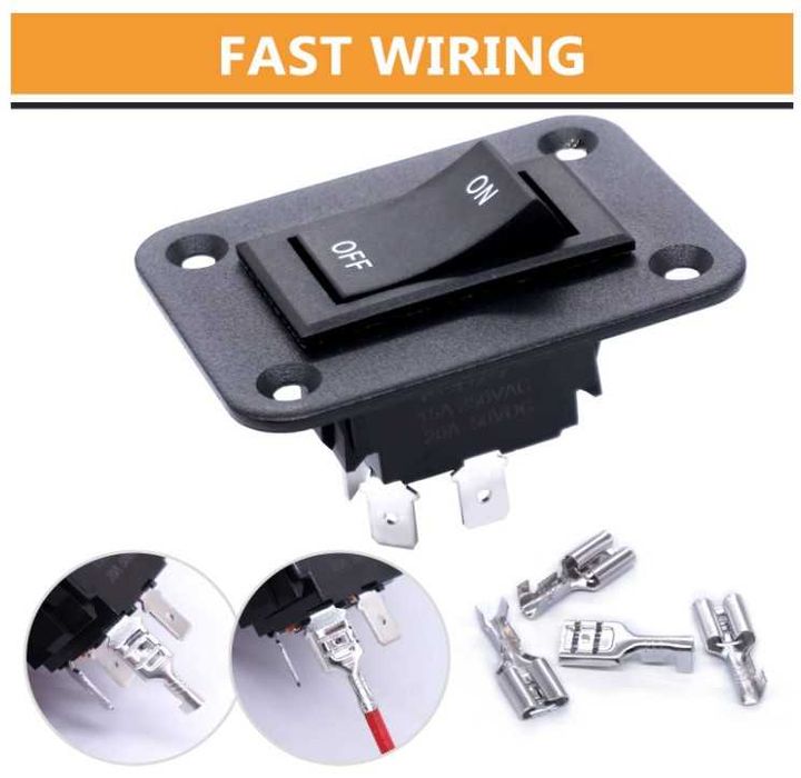 Przełącznik kołyskowy ON-OFF  20A Taiss