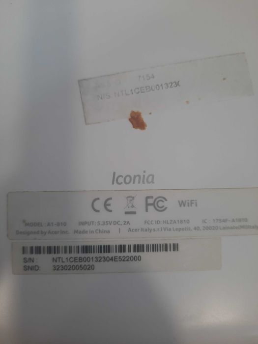 Tablet ACER Iconia A1-810 16GB