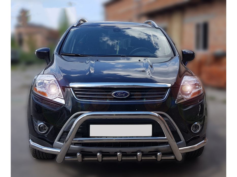 Ford Kuga 2008-2013 рр. Кенгурятник WT003-Exclusive (нерж.)