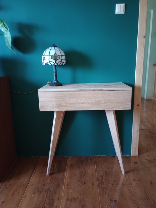 Toaletka dębowa lite drewno