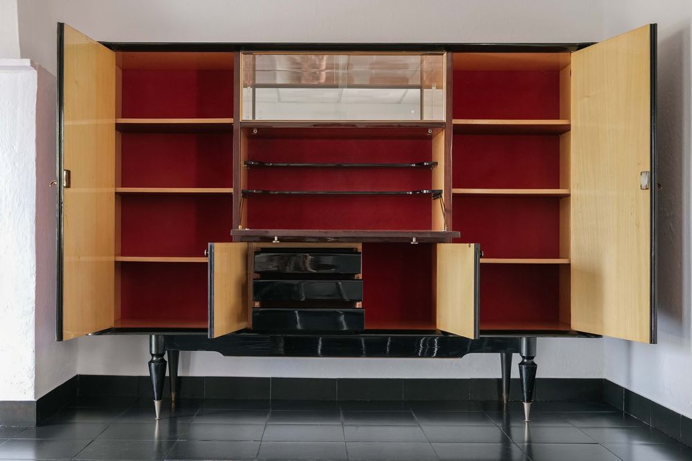 Móvel bar de sala de jantar estilo Art Déco (1950s)
