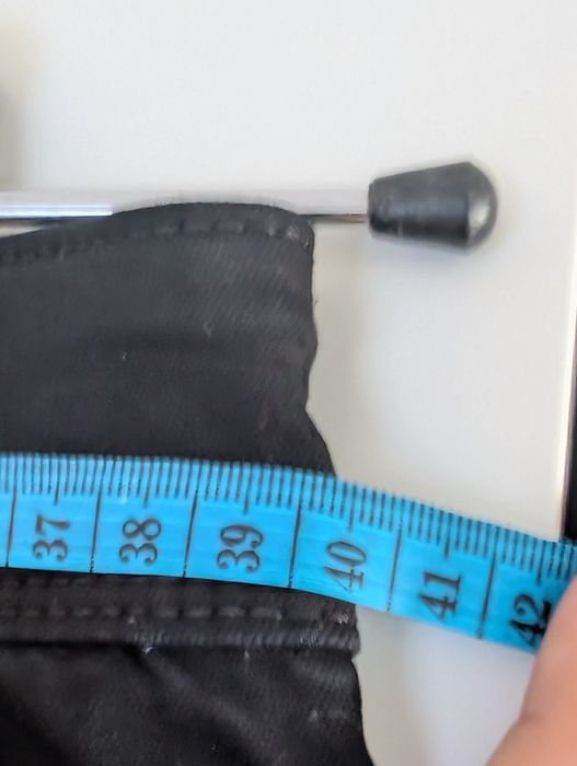 Damskie czarne jeansowe spodnie rozmiar XXL