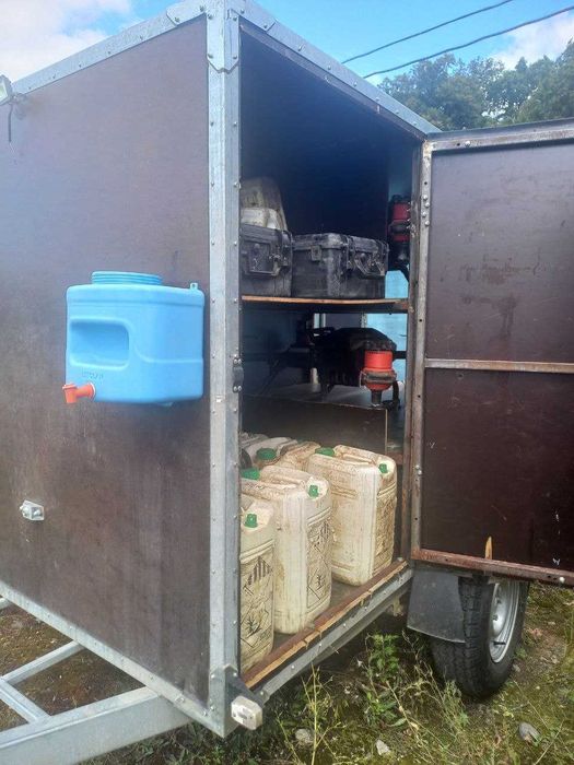 Причіп для дронів, генераторів, мотоциклів  (фургон) Кияшко Одісей