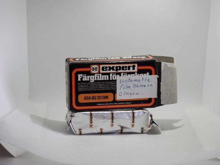 Filme 126mm / 20 exposições Marca: Expert (expirado)