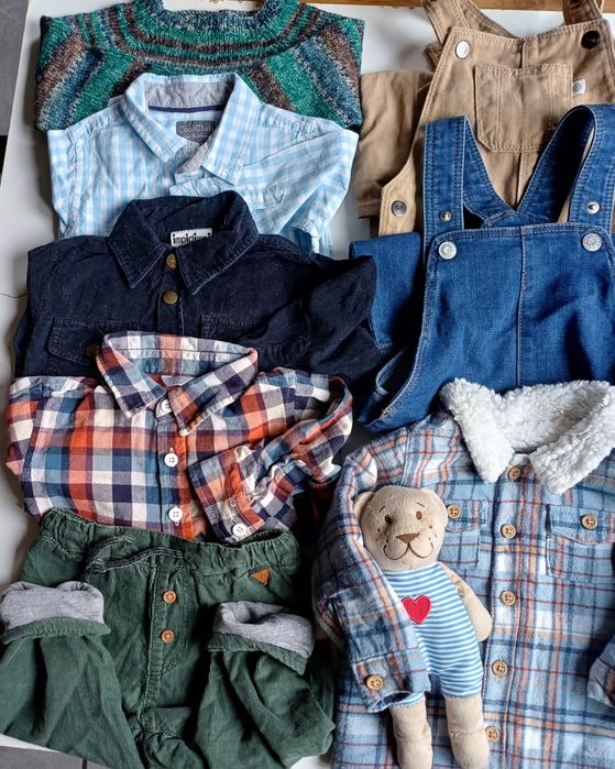 Paczka ubranek dla chłopca rozm 74 wiosna H&M, Tu , Lindex