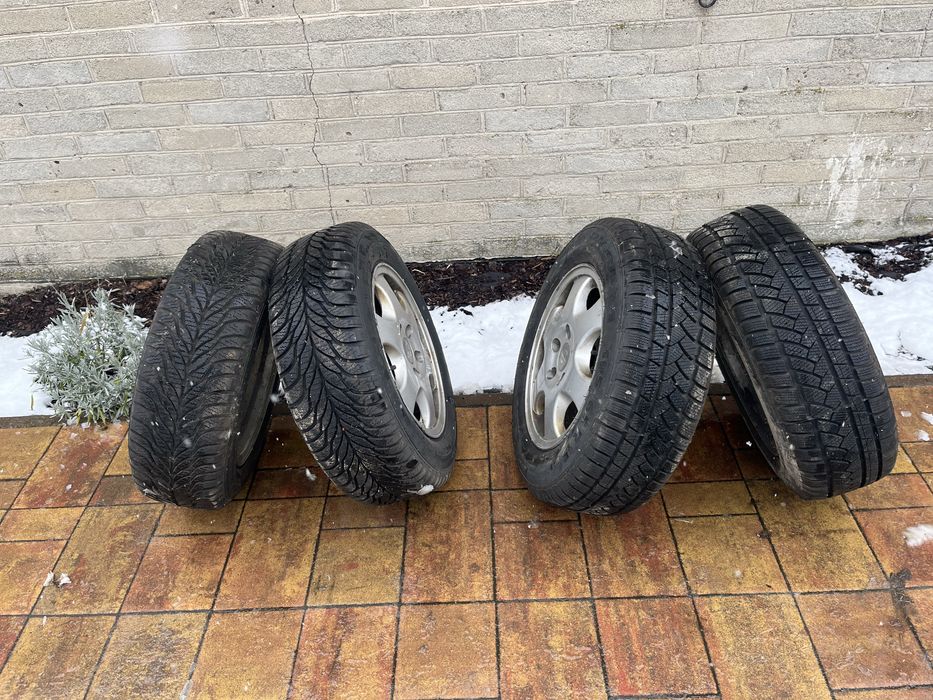 Sprzdam opony zimowe z alufelgami 5x112