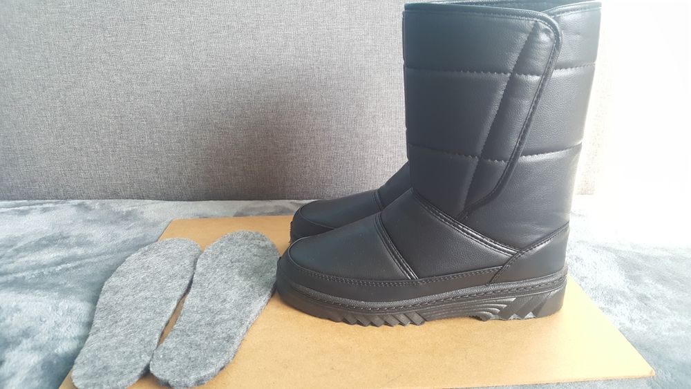 Buty zimowe kozaki na rzep roz 40 Łukpol
