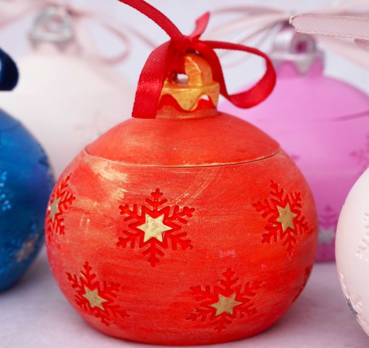 Ароматична соєва "свічка Куля" 50мл, декор для дому, подарунок для неї