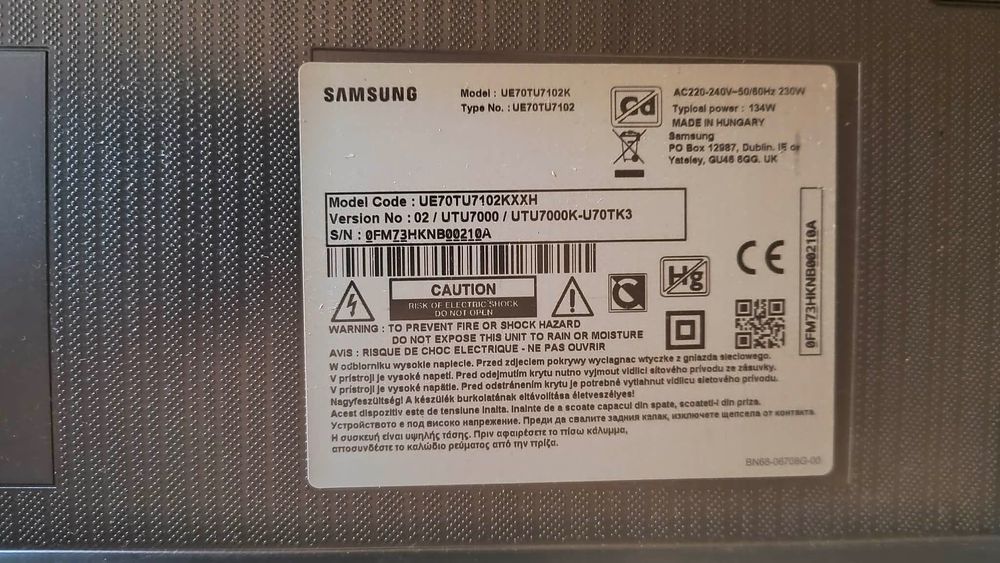 Telewizor SAMSUNG UE70TU7102K