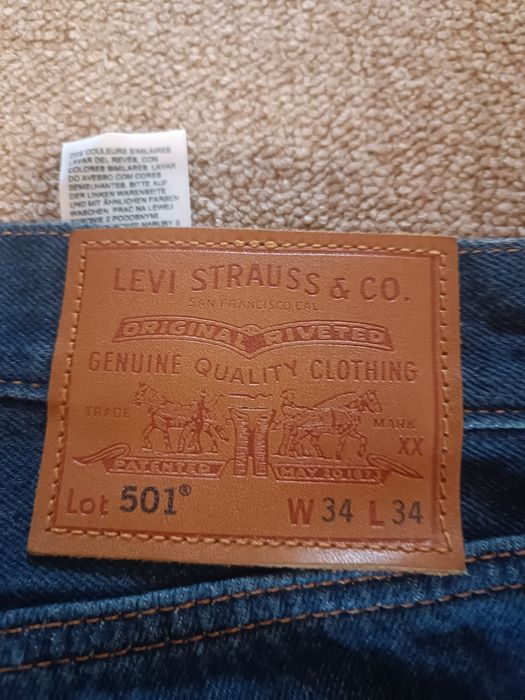 Джинси Levis 501 орiгiнал 100%  р.34/34.