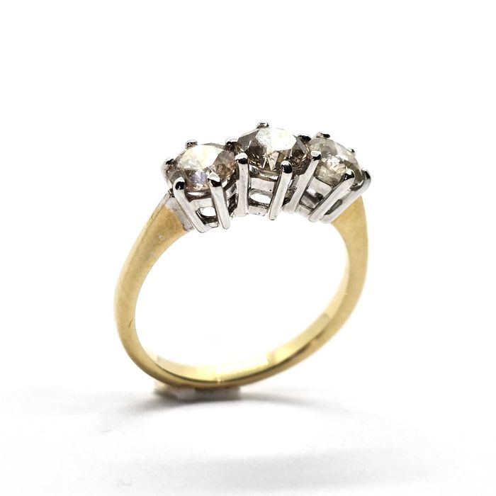 Pierścionek z brylantami 1,50 ct złoto pr. 750 (18K) likwidacja -50%