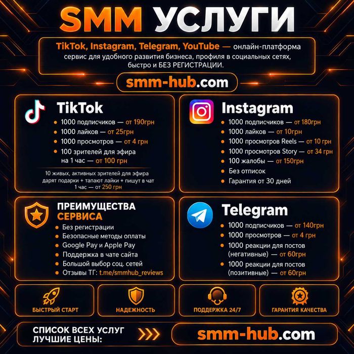 Увеличение Подписчиков TikTok Instagram Telegram YouTube Раскрутка