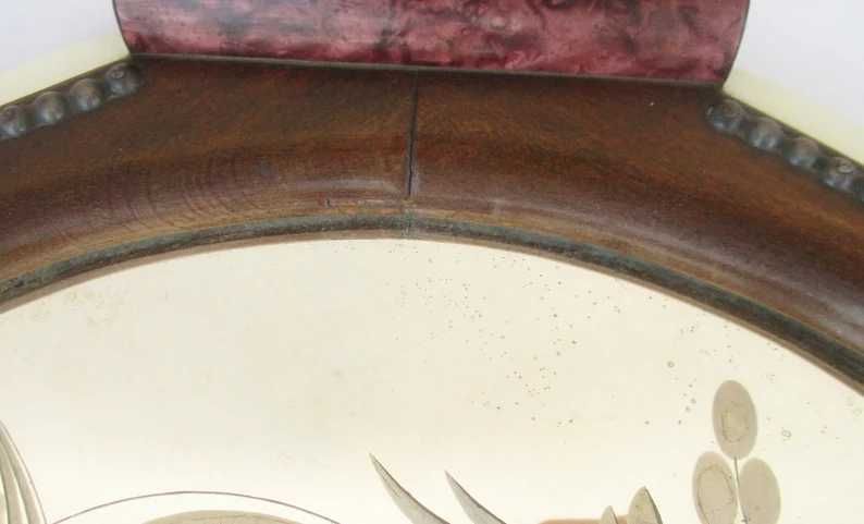 Antiga bandeja/tabuleiro Art Deco espelhada