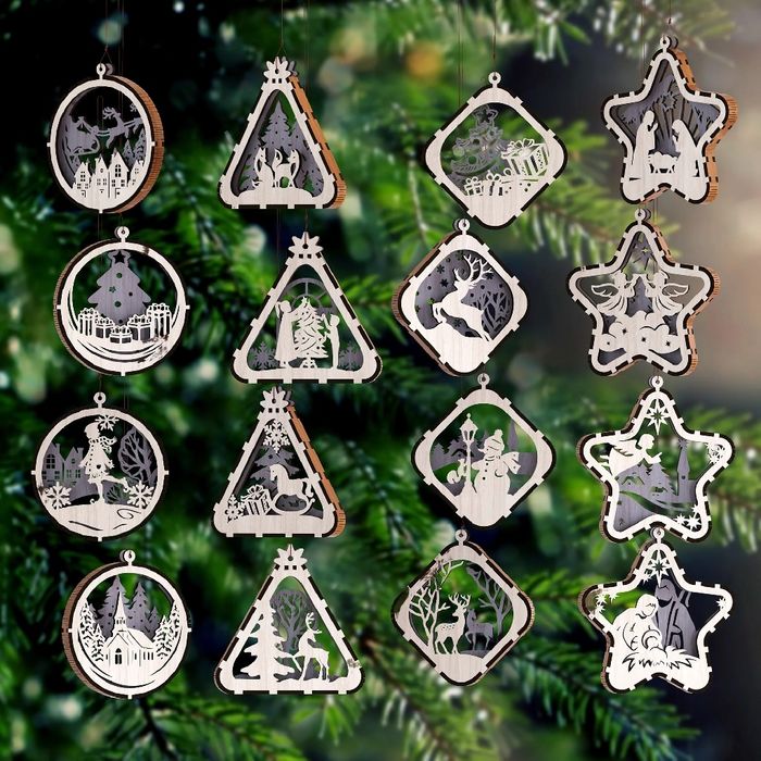 Ficheiros vector Natal para máquinas a laser