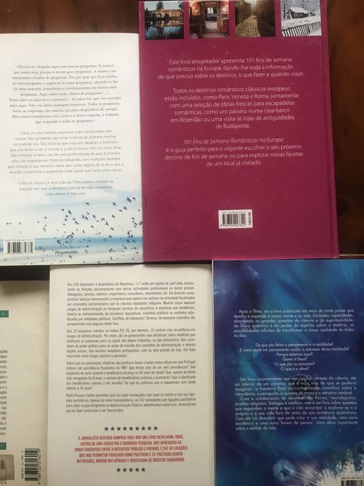 Livros variados • Autoajuda, Viagens • desde 3€