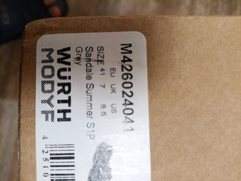 Продам сандали защитные Wurth Sammer S1P M426024041. 41 размер