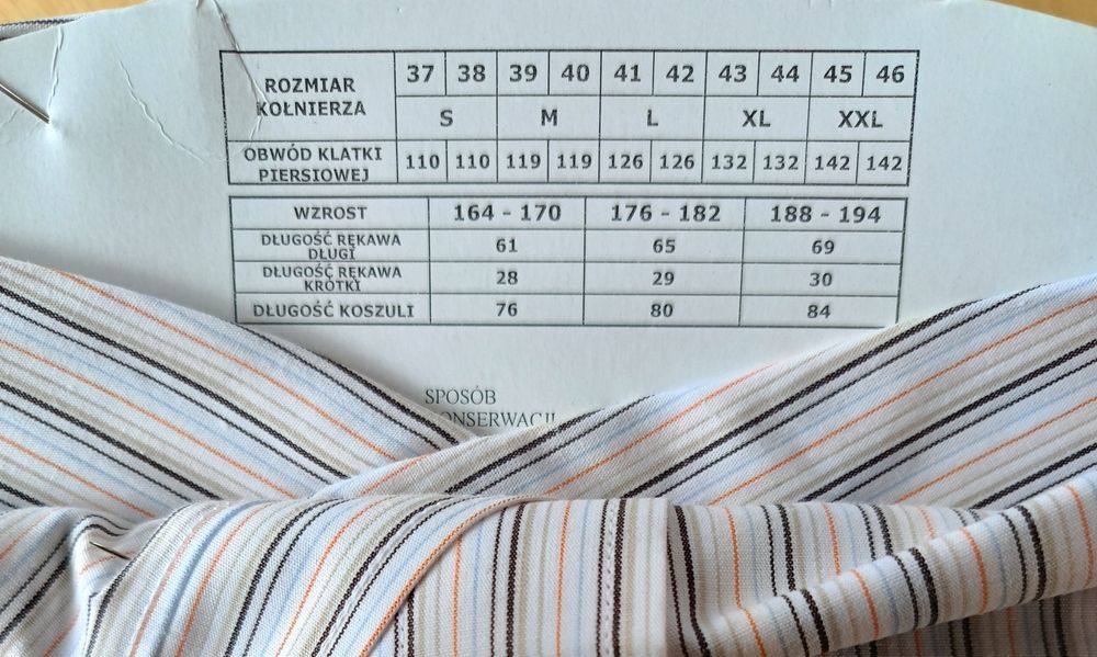 Koszula męska marki Gamatex nowa
