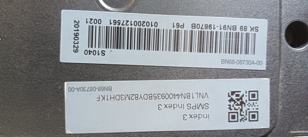 SAMSUNG One Connect Model Code : SOC1003N