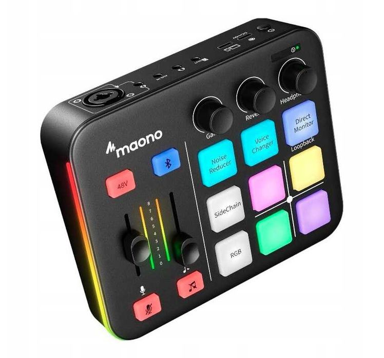 Zewnętrzna karta dźwiękowa sound Maono G1 Neo muzyka bluetooth USB XLR