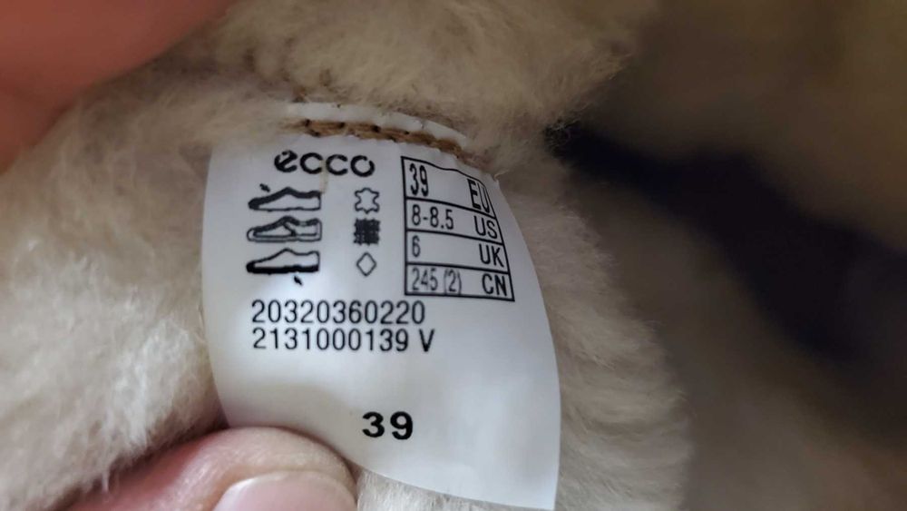 Зимние ботинки ECCO CHUNKY W. Оригинал Р 36, 38, 39, 40, 41