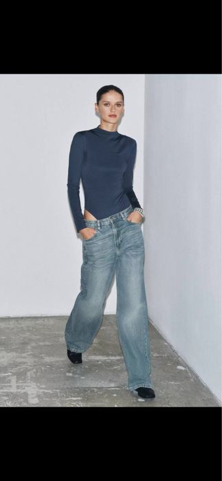 Боді зі зборками zara