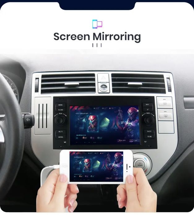 Rádio 2din 7" 2/32GB Ford Transit Focus Fusion Galaxy Carplay GPS NOVO