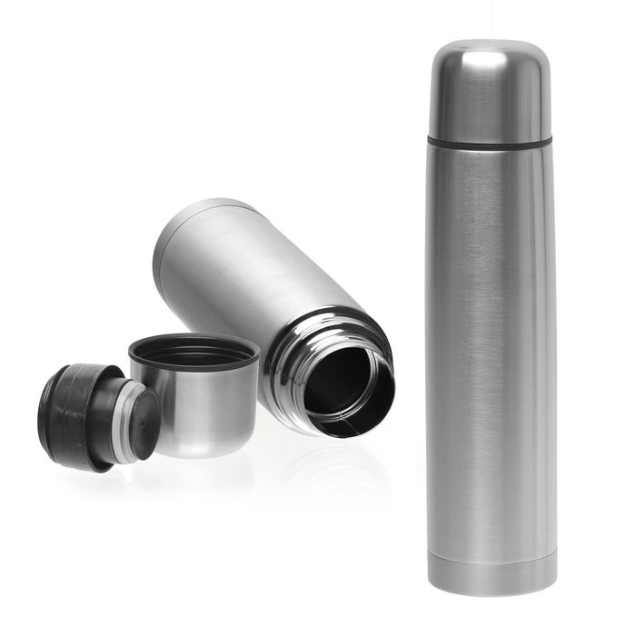 Termos metalowy 0,5 L ze stali nierdzewnej 18/10 Klönberg + pokrowiec