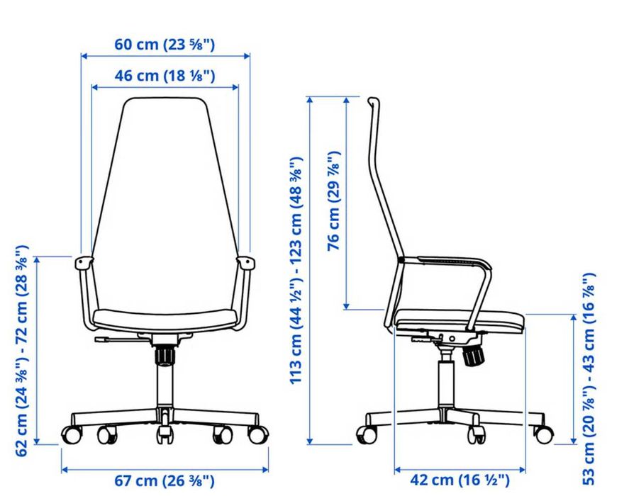 Krzesło Ikea HUVUDSPELARE, czarny