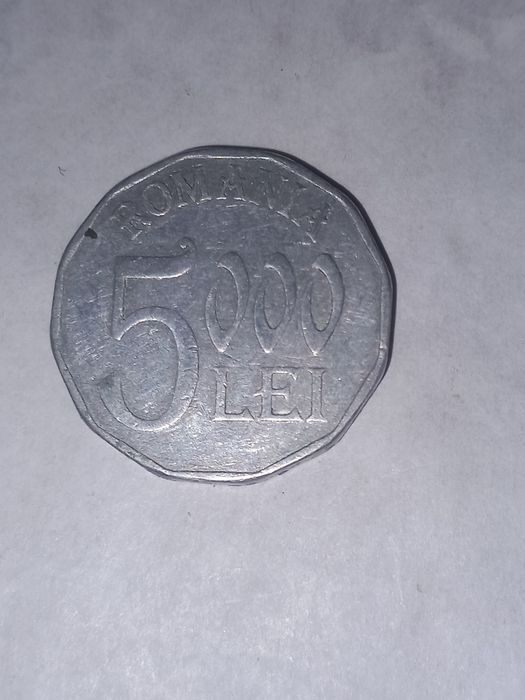 Moeda romania 5000 lei 2002