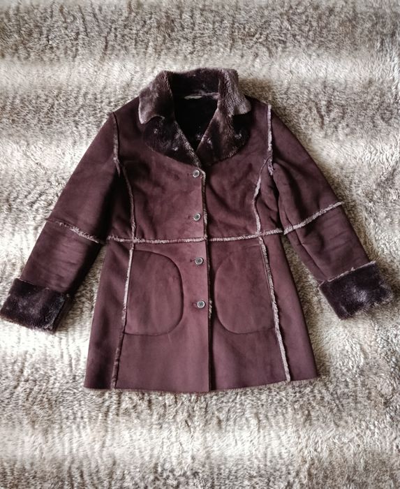 Жіноча дублянка з хутром, стан нової