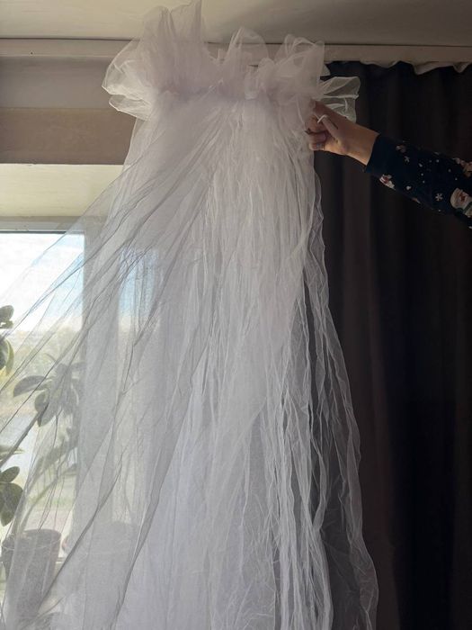 Балдахін на колиску білий