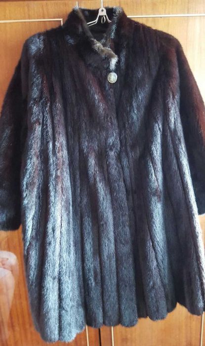 Полушубок, Норковая шуба, из натурального меха норка 50-52