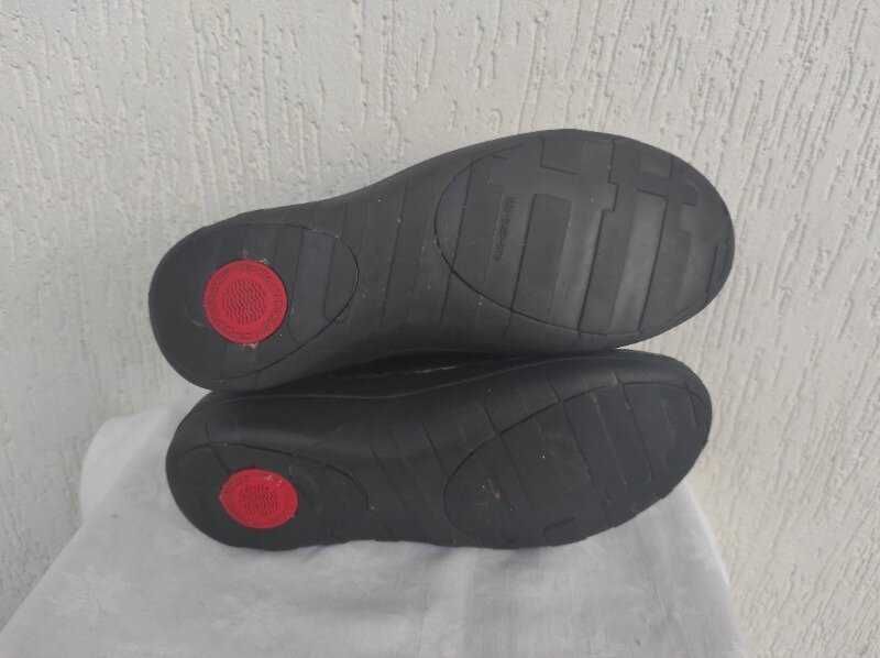 Брендовие кожанние туфли, шлепки Fitflop р.38