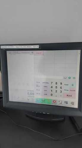 Zestaw sprzedażowo-magazynowy komputer x2 terminal POS dotykowy ekran