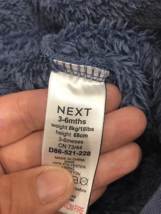 Флісові чоловічки , ромпер  next 0-6