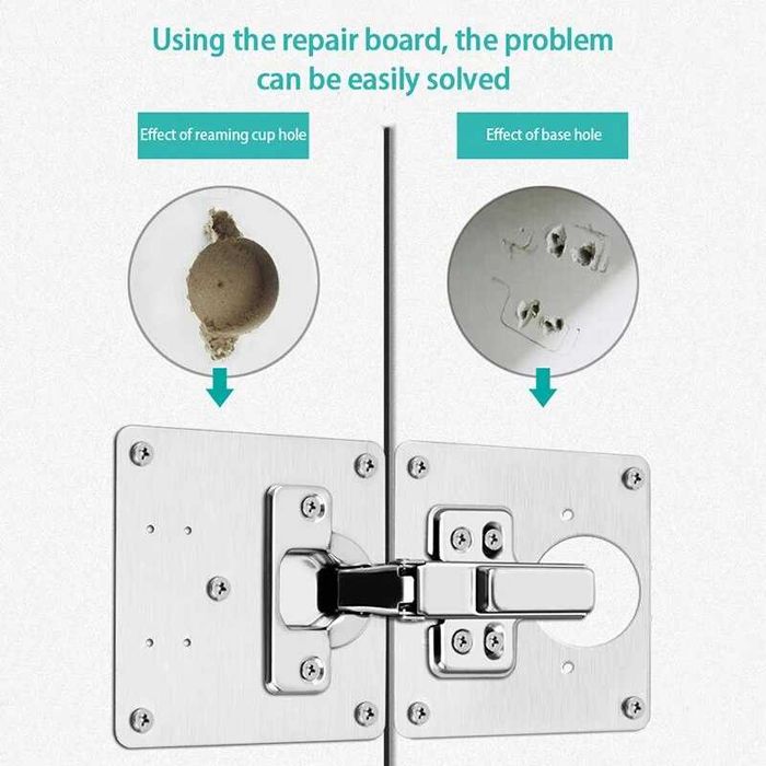 Ремонтный Комплект для мебельных Вырванных Петель-ЛОТ 4 штуки