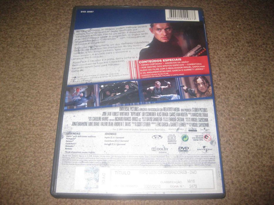 DVD "Repo Men: Os Cobradores" com Jude Law