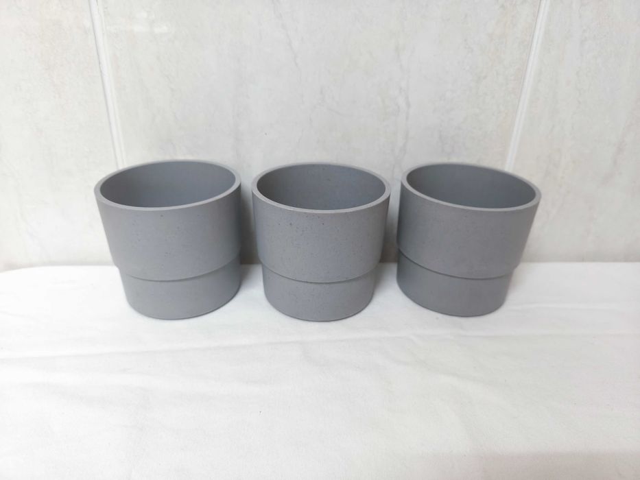 3 vasos pequenos cinzentos - IKEA